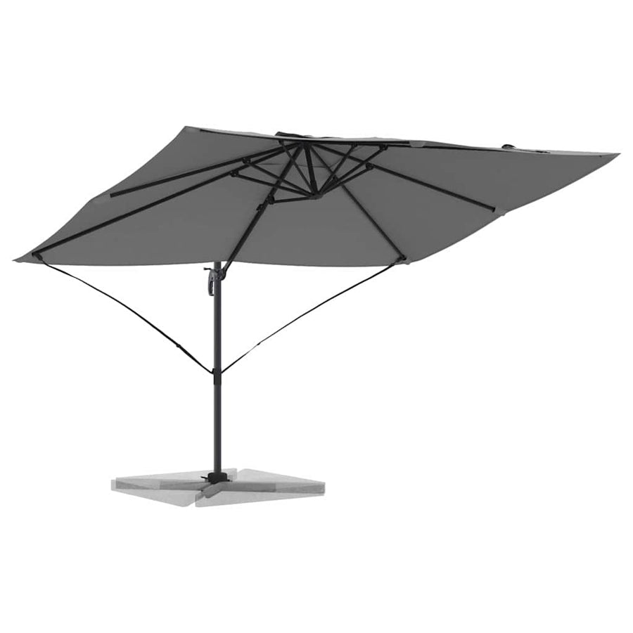 Parasol 351 X 250 X 260 Cm Polyester En Aluminium Antraciet