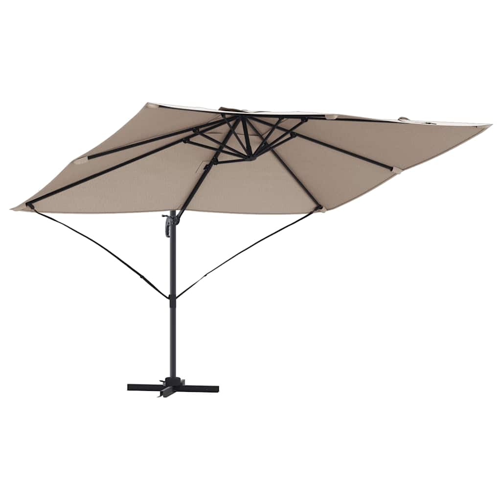 Parasol 351 X 250 X 260 Cm Polyester En Aluminium Taupe