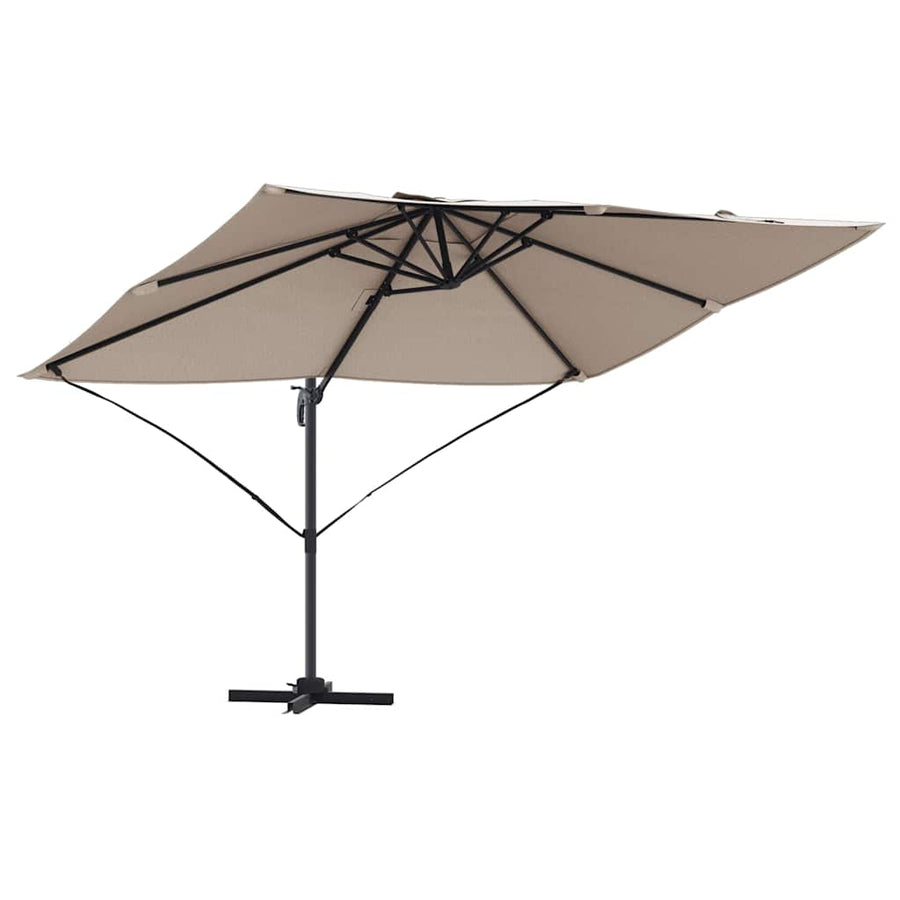 Parasol 351 X 250 X 260 Cm Polyester En Aluminium Taupe