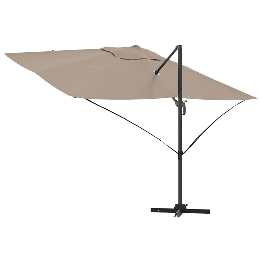 Parasol 351 X 250 X 260 Cm Polyester En Aluminium Taupe
