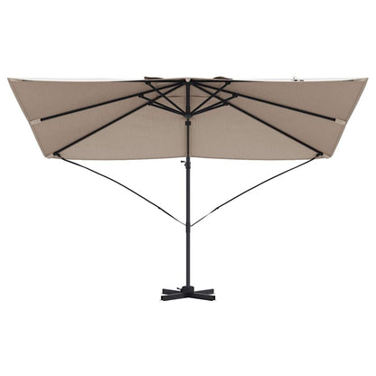 Parasol 351 X 250 X 260 Cm Polyester En Aluminium Taupe