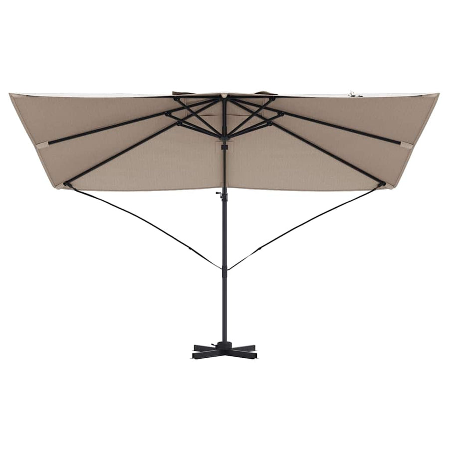 Parasol 351 X 250 X 260 Cm Polyester En Aluminium Taupe