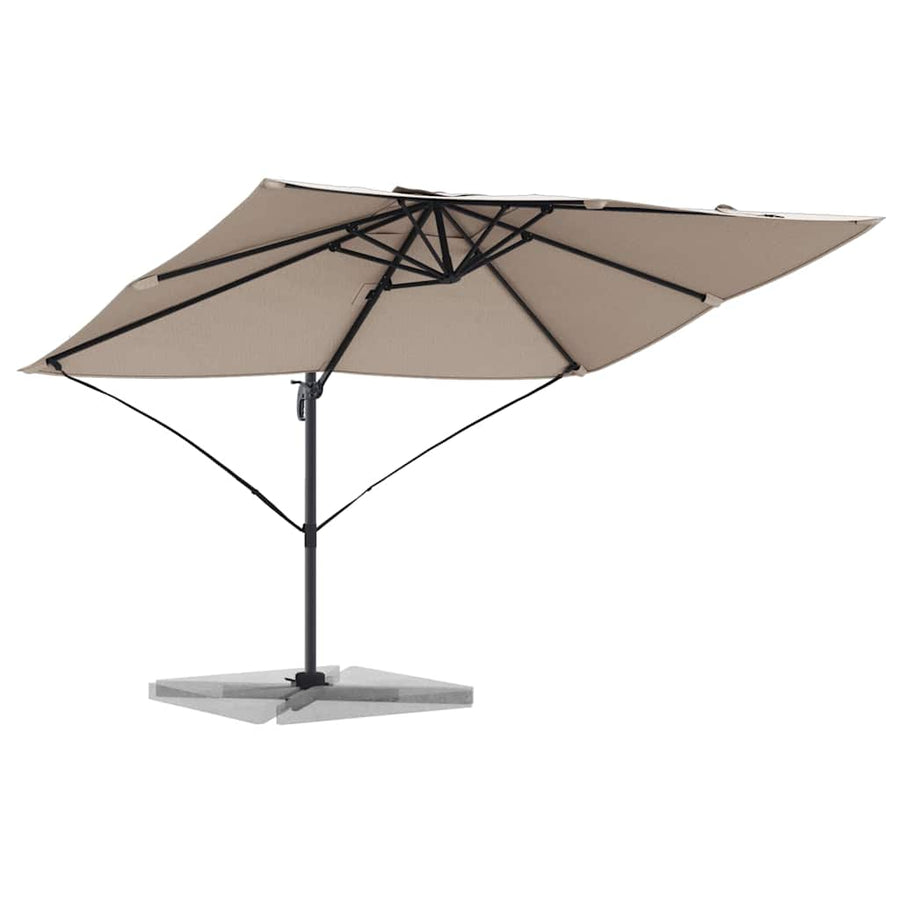 Parasol 351 X 250 X 260 Cm Polyester En Aluminium Taupe
