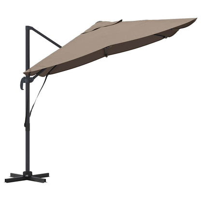 Parasol 351 X 250 X 260 Cm Polyester En Aluminium Taupe