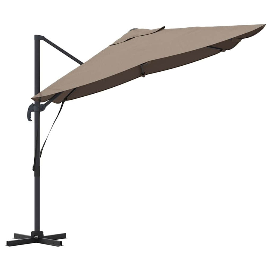 Parasol 351 X 250 X 260 Cm Polyester En Aluminium Taupe