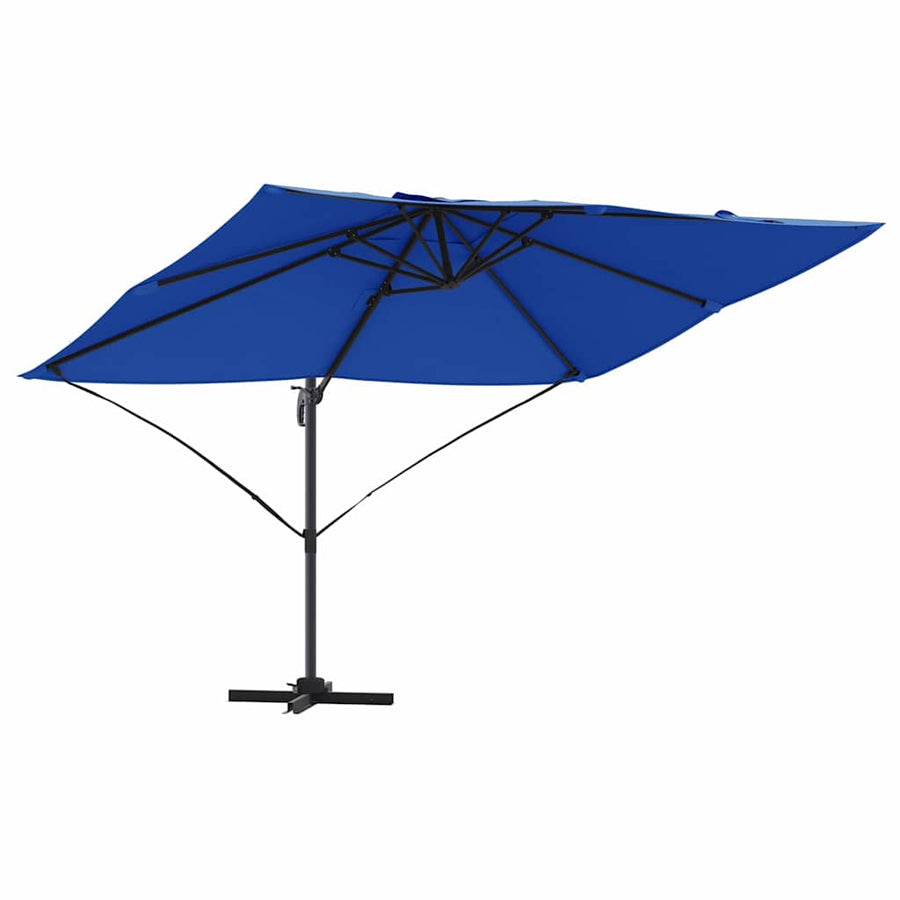 Parasol Azurblauw 351 X 250 X 260 Cm Polyester En Aluminium azuurblauw