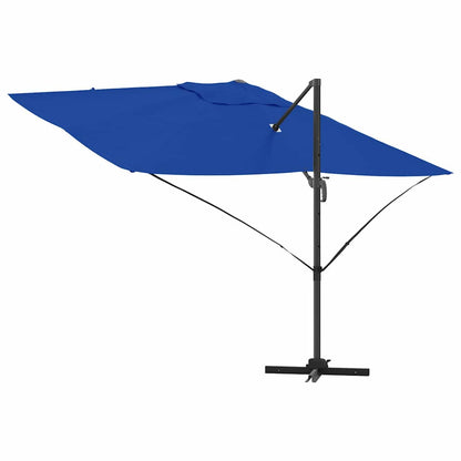 Parasol Azurblauw 351 X 250 X 260 Cm Polyester En Aluminium azuurblauw