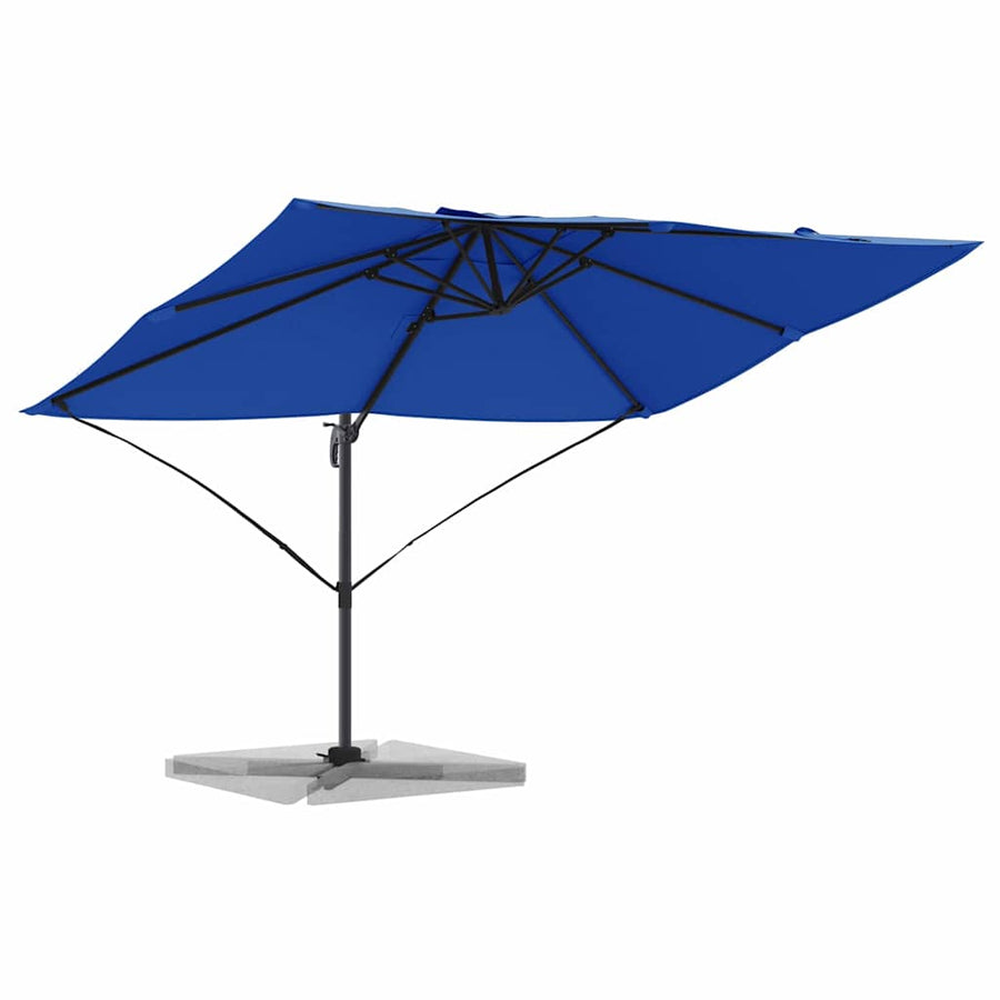 Parasol Azurblauw 351 X 250 X 260 Cm Polyester En Aluminium azuurblauw