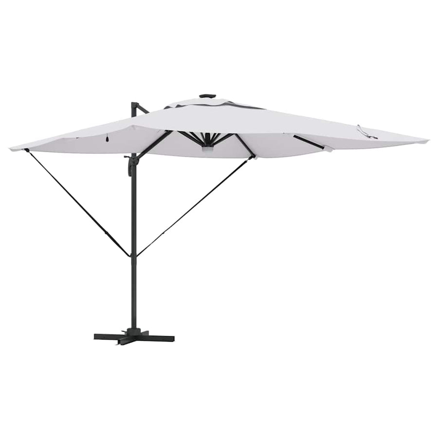 Roma Parasol Beige 286 X 284 X 270 Cm Aluminium En Polyester Zand