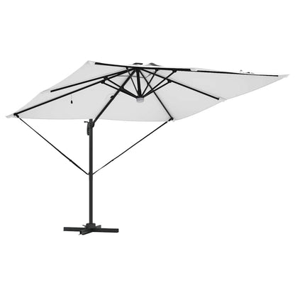 Roma Parasol Beige 286 X 284 X 270 Cm Aluminium En Polyester Zand