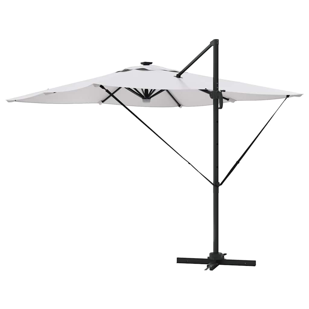 Roma Parasol Beige 286 X 284 X 270 Cm Aluminium En Polyester Zand