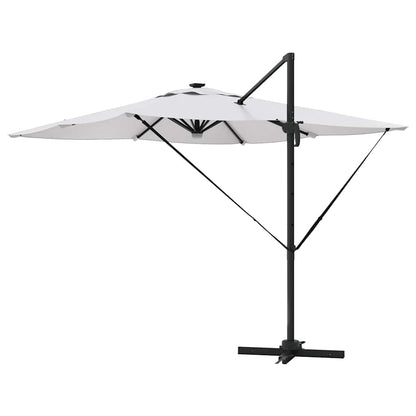 Roma Parasol Beige 286 X 284 X 270 Cm Aluminium En Polyester Zand