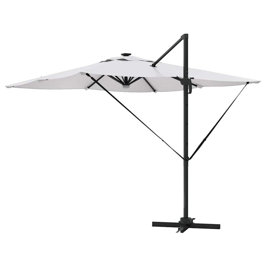 Roma Parasol Beige 286 X 284 X 270 Cm Aluminium En Polyester Zand