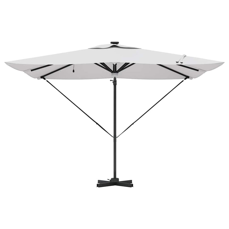 Roma Parasol Beige 286 X 284 X 270 Cm Aluminium En Polyester Zand