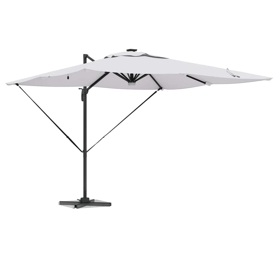 Roma Parasol Beige 286 X 284 X 270 Cm Aluminium En Polyester Zand