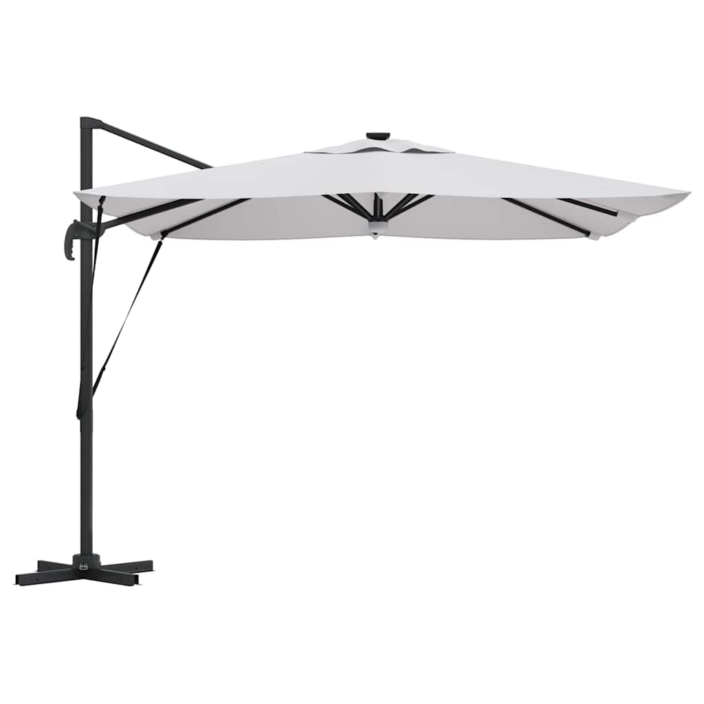 Roma Parasol Beige 286 X 284 X 270 Cm Aluminium En Polyester Zand