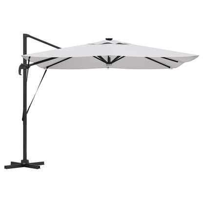 Roma Parasol Beige 286 X 284 X 270 Cm Aluminium En Polyester Zand