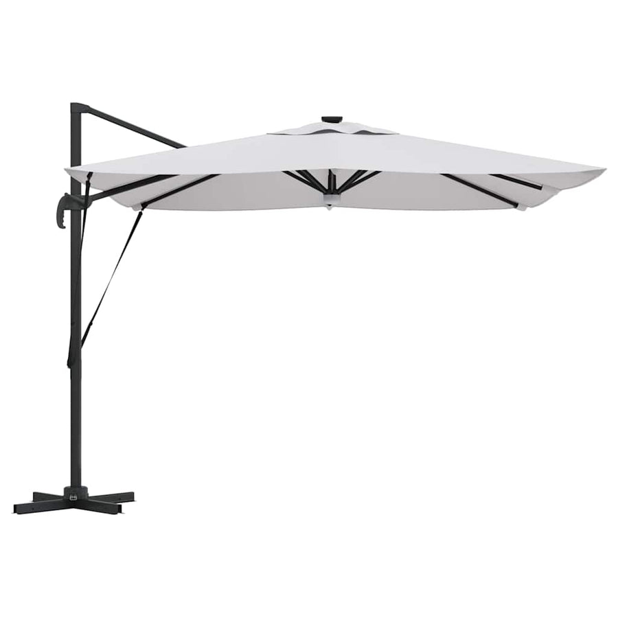 Roma Parasol Beige 286 X 284 X 270 Cm Aluminium En Polyester Zand
