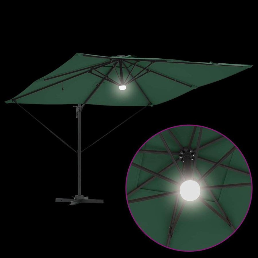 Roma Parasol 286 X 284 X 270 Cm Aluminium En Polyester Groen