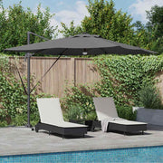 Parasol antraciet 286x284x270 cm cantilever