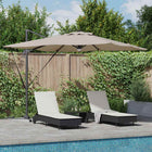 Roma Parasol Taupe 286 x 284 x 270 cm Aluminium and Polyester