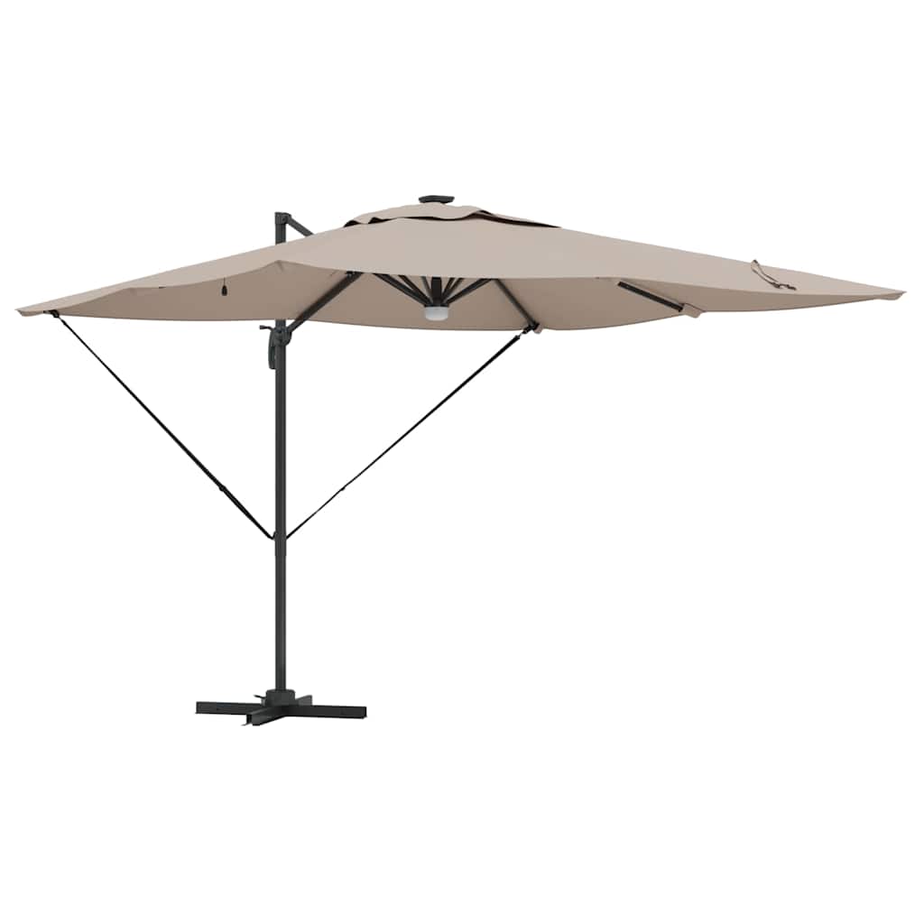 Roma Parasol 286 X 284 X 270 Cm Aluminium En Polyester Taupe