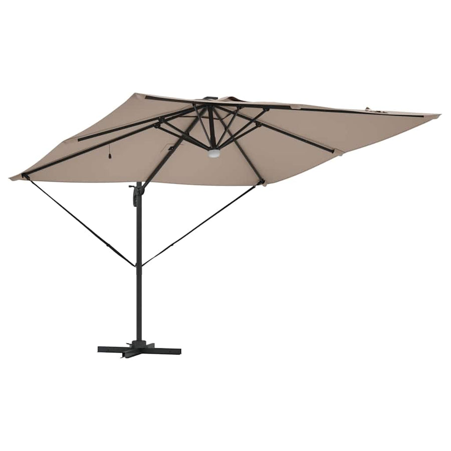Roma Parasol 286 X 284 X 270 Cm Aluminium En Polyester Taupe