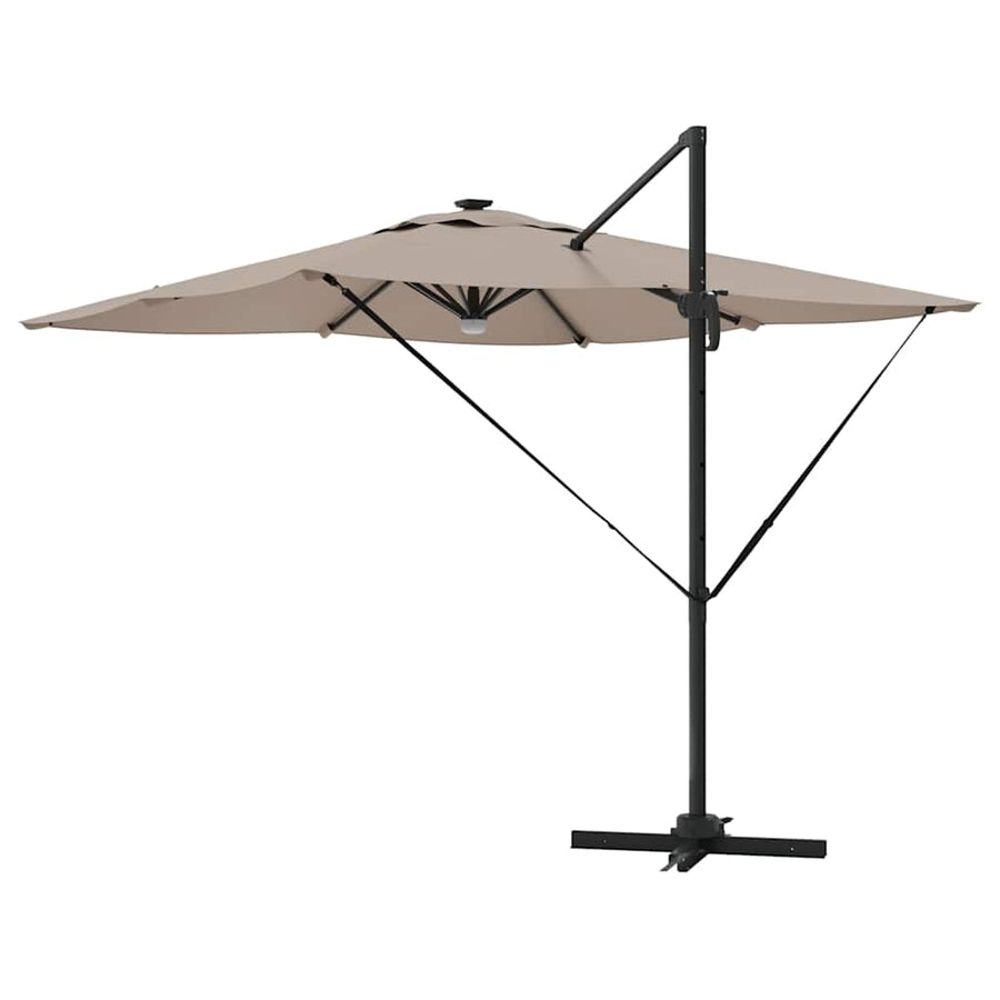 Roma Parasol 286 X 284 X 270 Cm Aluminium En Polyester Taupe