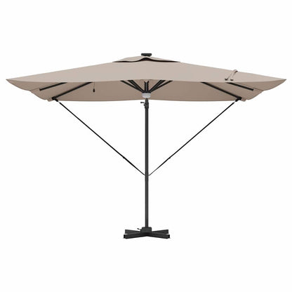 Roma Parasol 286 X 284 X 270 Cm Aluminium En Polyester Taupe