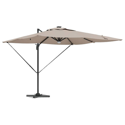 Roma Parasol 286 X 284 X 270 Cm Aluminium En Polyester Taupe