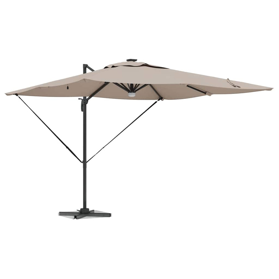 Roma Parasol 286 X 284 X 270 Cm Aluminium En Polyester Taupe