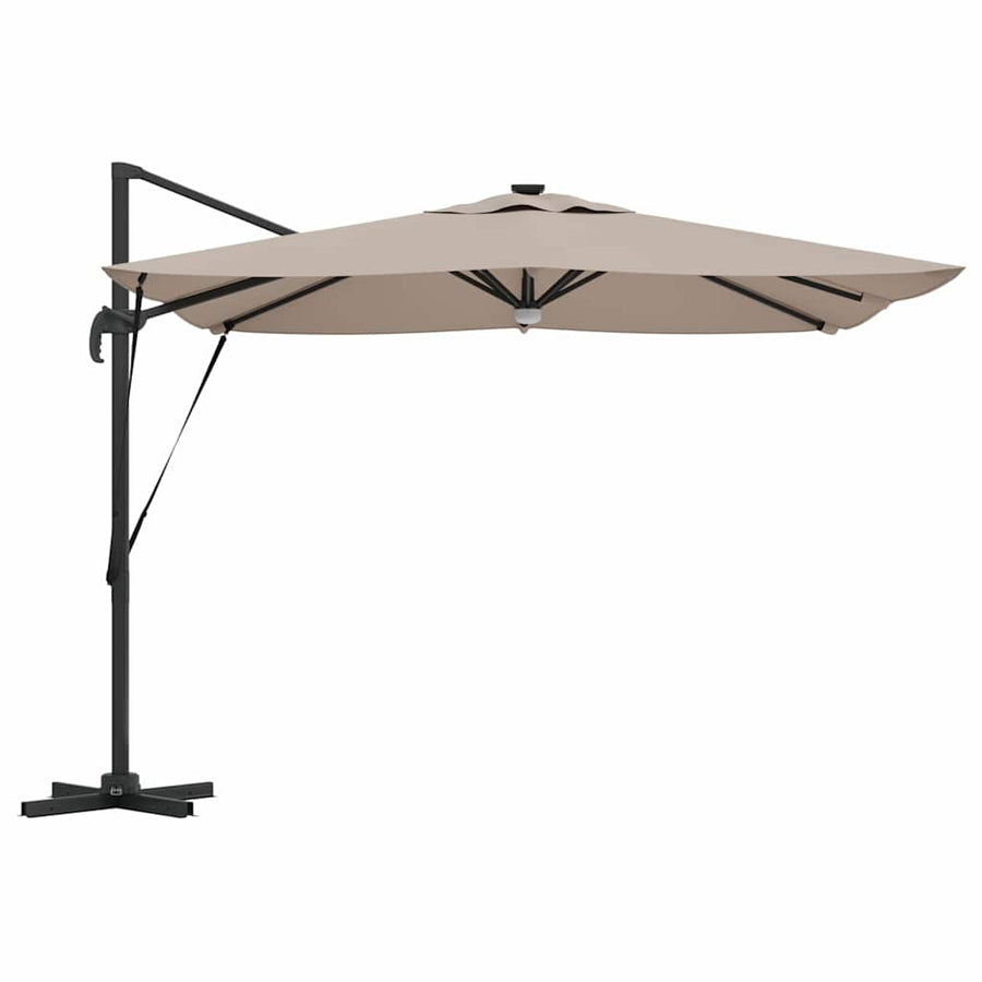 Roma Parasol 286 X 284 X 270 Cm Aluminium En Polyester Taupe