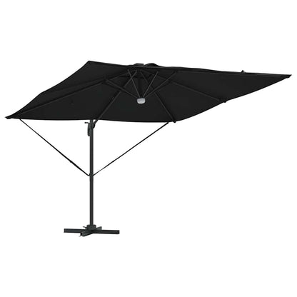 Roma Parasol 286 X 284 X 270 Cm Aluminium En Polyester Zwart