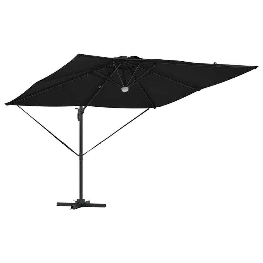 Roma Parasol 286 X 284 X 270 Cm Aluminium En Polyester Zwart