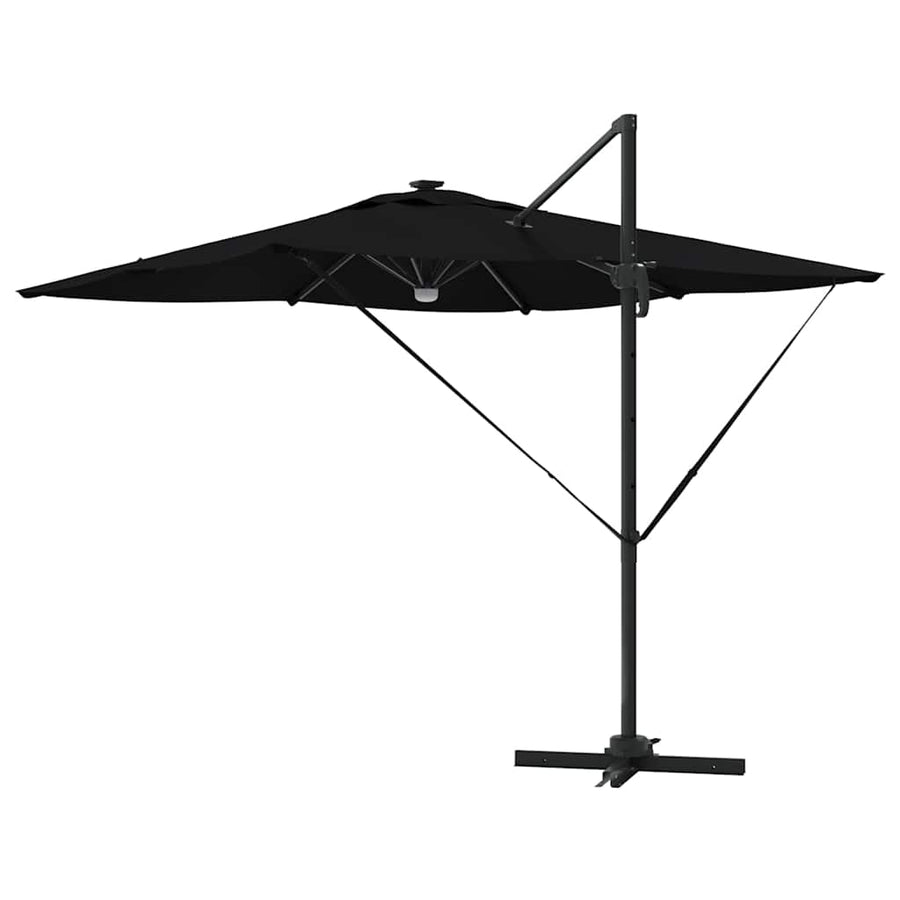 Roma Parasol 286 X 284 X 270 Cm Aluminium En Polyester Zwart