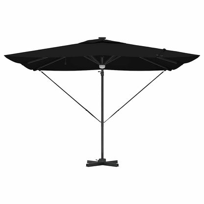 Roma Parasol 286 X 284 X 270 Cm Aluminium En Polyester Zwart