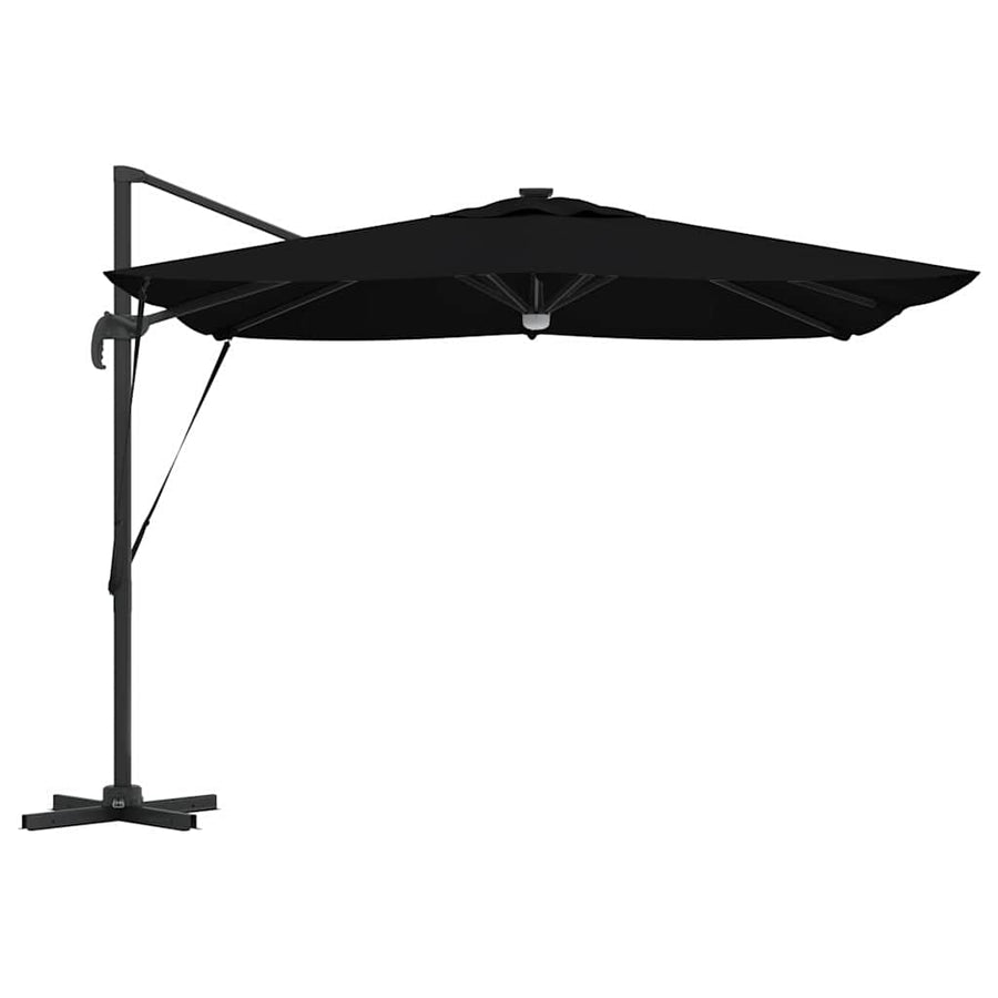 Roma Parasol 286 X 284 X 270 Cm Aluminium En Polyester Zwart