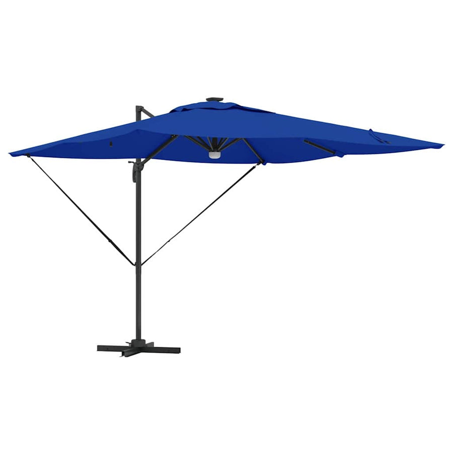 Roma Parasol Blauw 286 X 284 X 270 Cm Aluminium En Polyester azuurblauw