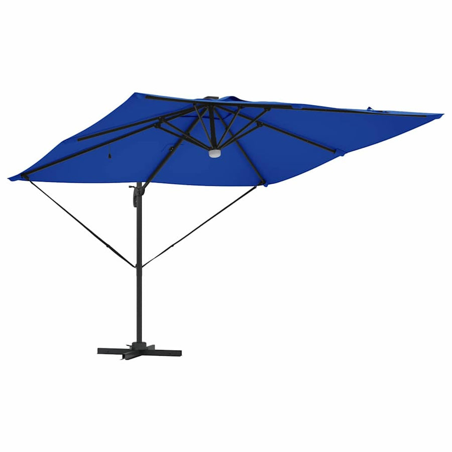Roma Parasol Blauw 286 X 284 X 270 Cm Aluminium En Polyester azuurblauw