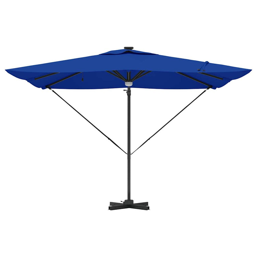 Roma Parasol Blauw 286 X 284 X 270 Cm Aluminium En Polyester azuurblauw