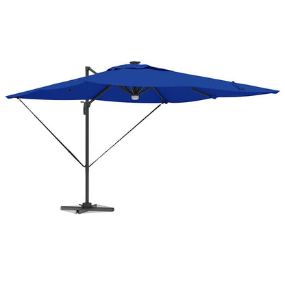 Roma Parasol Blauw 286 X 284 X 270 Cm Aluminium En Polyester azuurblauw