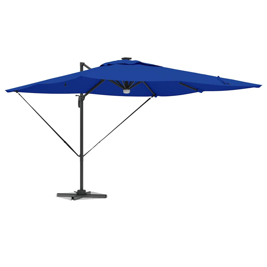 Roma Parasol Blauw 286 X 284 X 270 Cm Aluminium En Polyester azuurblauw