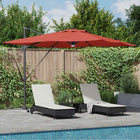 Roma Parasol Red 286 x 284 x 270 cm Aluminium and Polyester