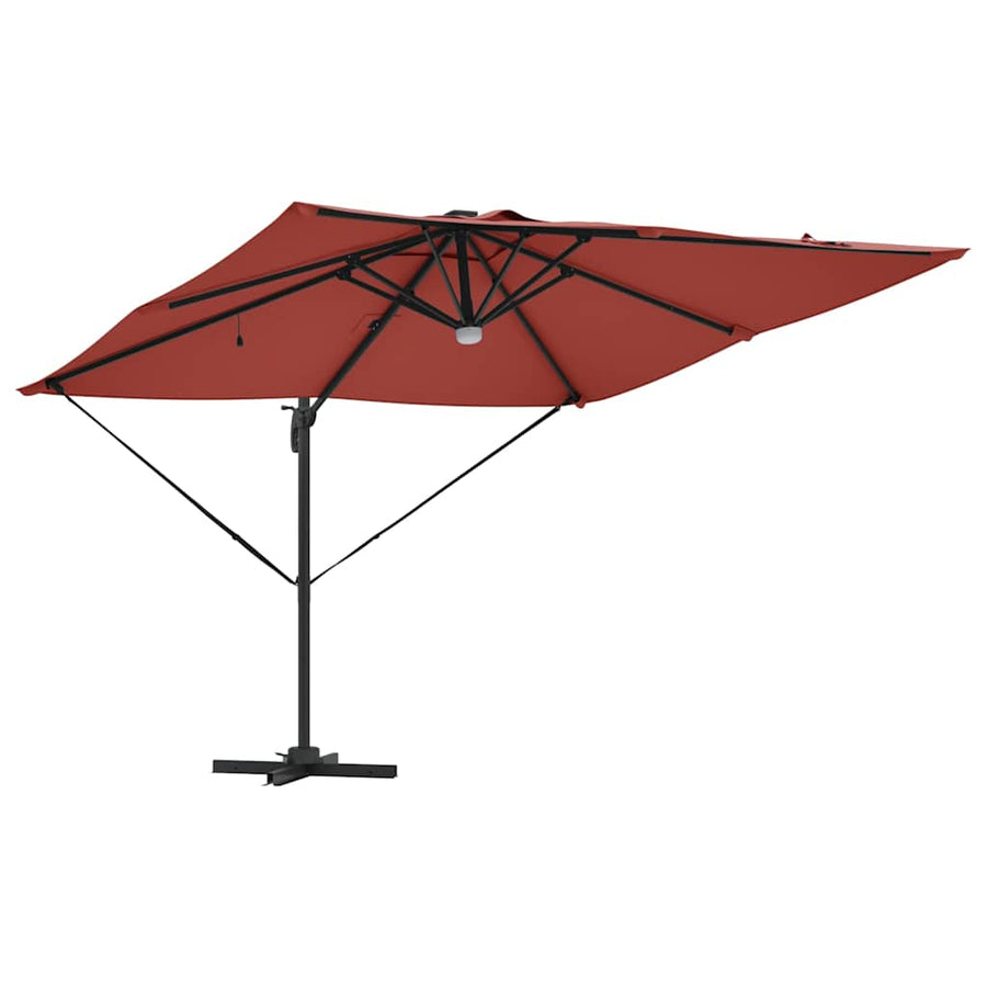 Roma Parasol Rood 286 x 284 x 270 cm Aluminium en Polyester