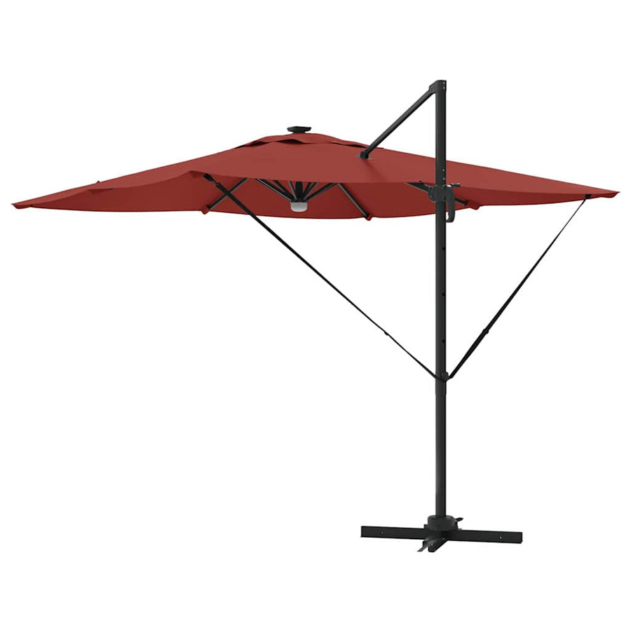 Roma Parasol Rood 286 x 284 x 270 cm Aluminium en Polyester