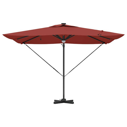 Roma Parasol Rood 286 x 284 x 270 cm Aluminium en Polyester