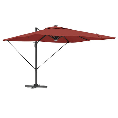 Roma Parasol Rood 286 x 284 x 270 cm Aluminium en Polyester