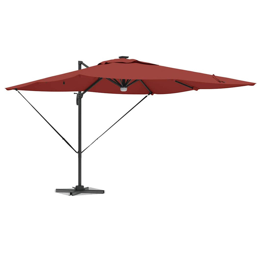 Roma Parasol Rood 286 x 284 x 270 cm Aluminium en Polyester