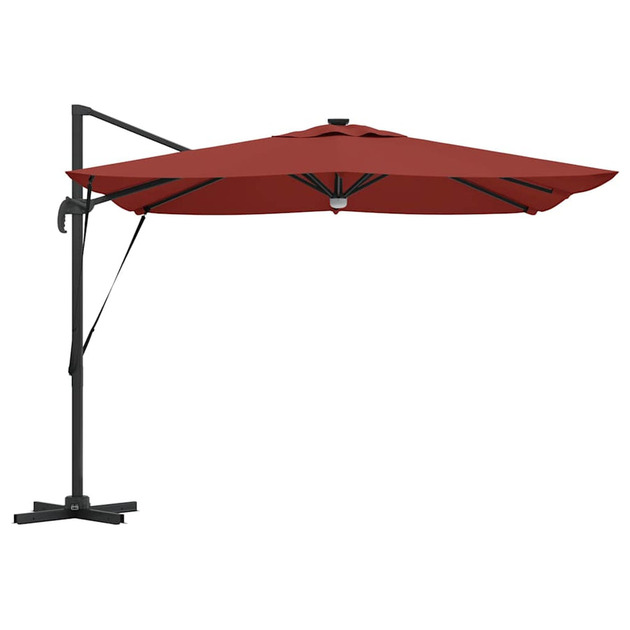 Roma Parasol Rood 286 x 284 x 270 cm Aluminium en Polyester