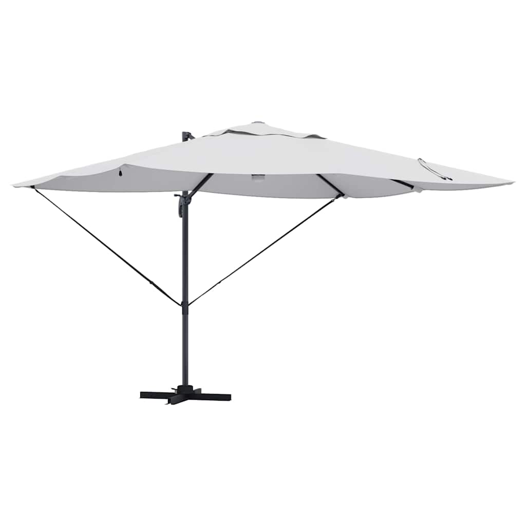 Parasol 351 X 250 X 253 Cm Polyester En Aluminium Zand
